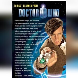 Doctor Who Poster Things I Learned‎